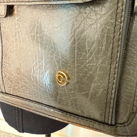 CORNELL Vintage Grey Leather Tote Shoulder Bag - Picture 6 of 16